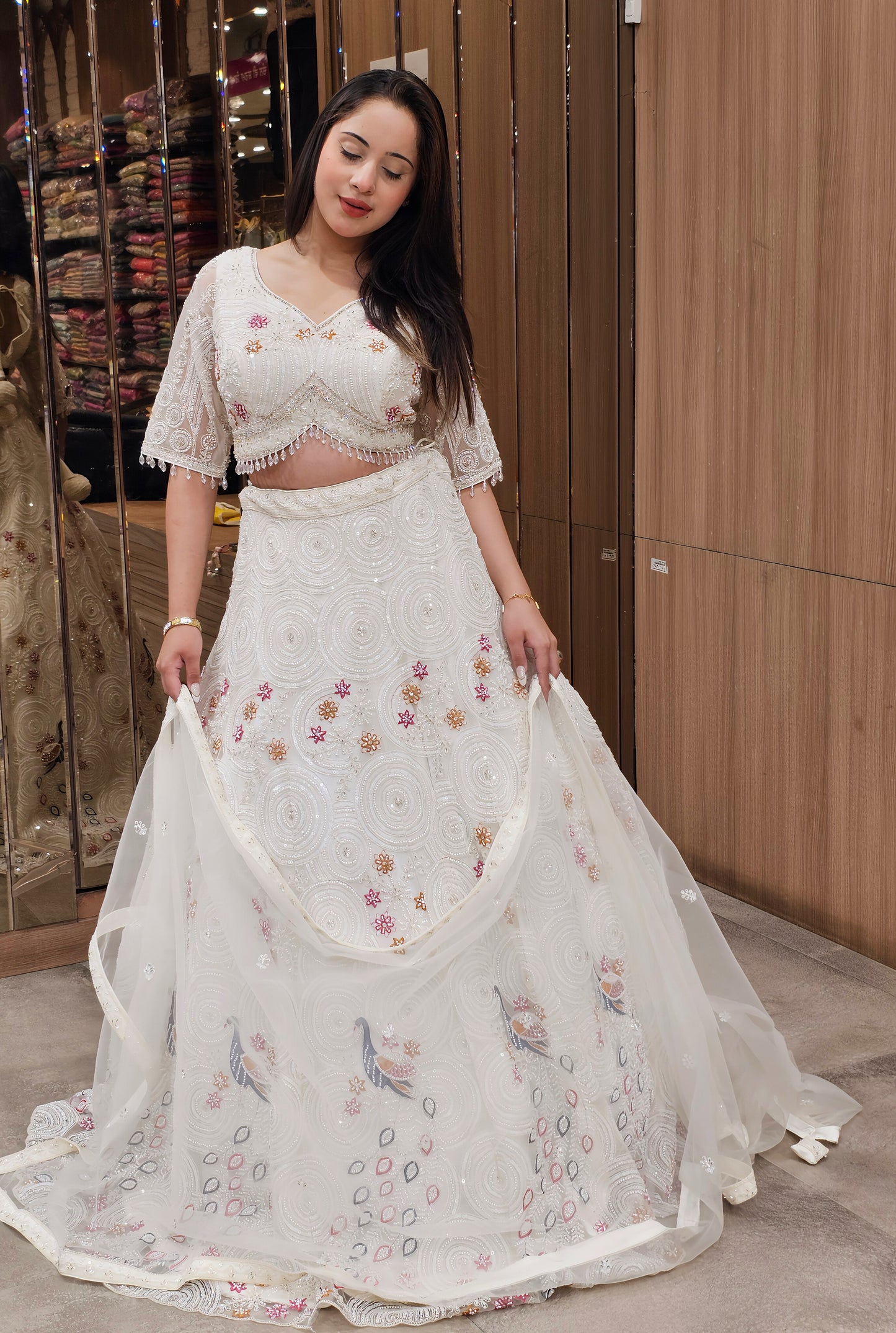 Ethereal White Lehenga Choli