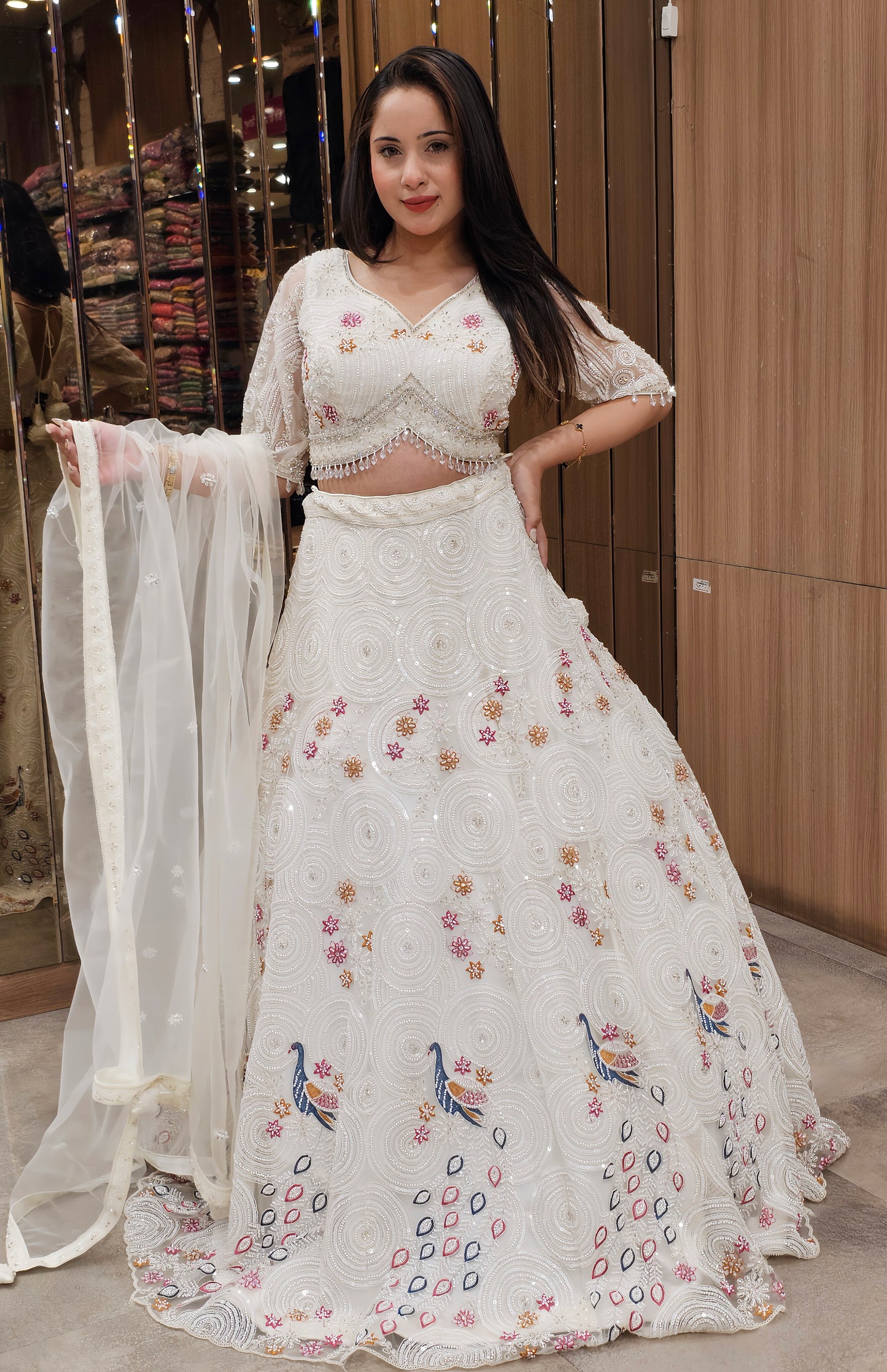 Ethereal White Lehenga Choli