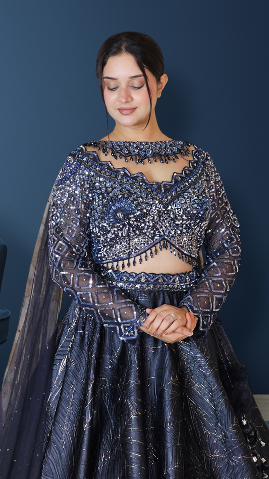 Lehenga Cholli With Chokar Dupatta
