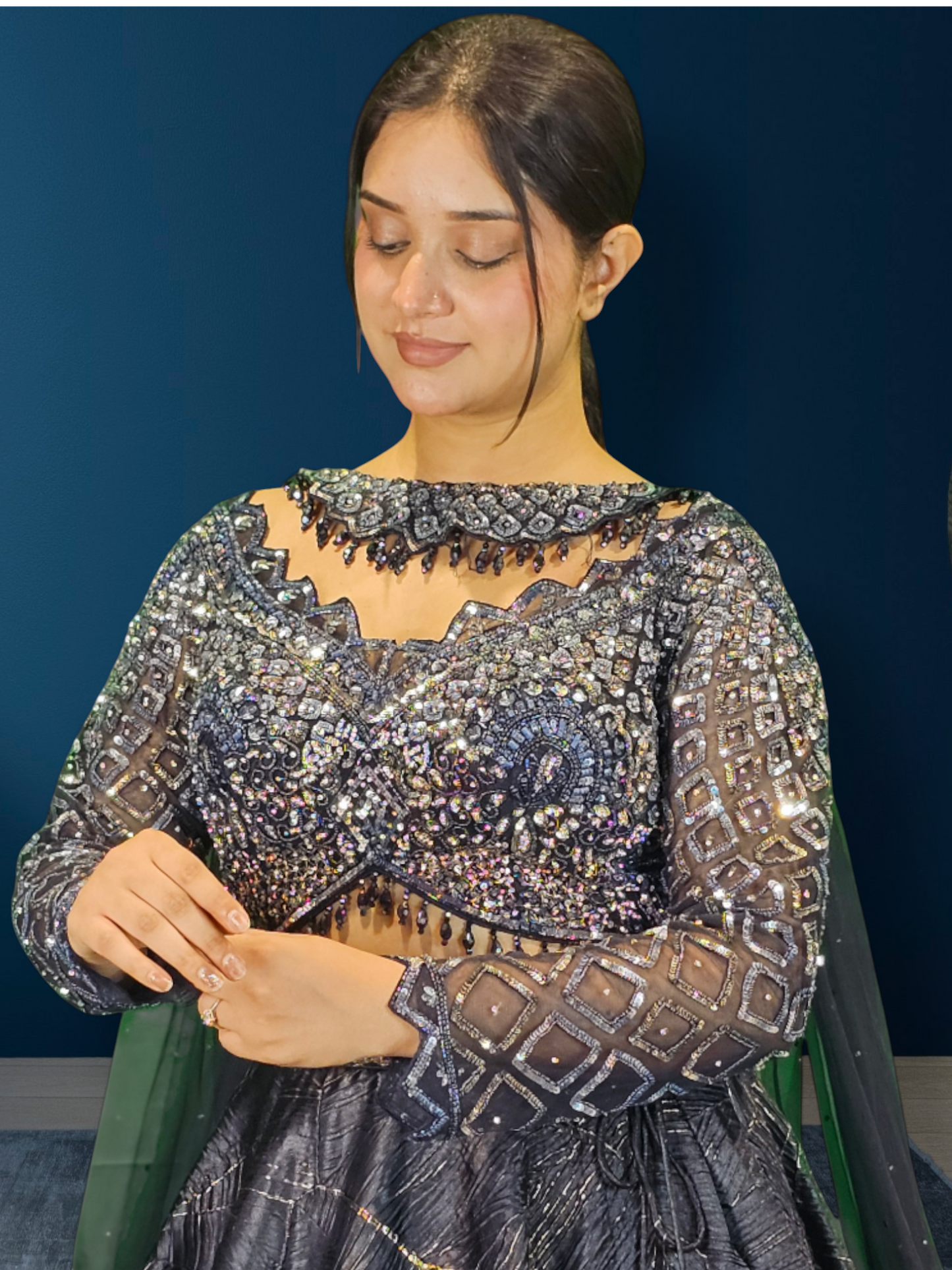 Lehenga Cholli With Chokar Dupatta