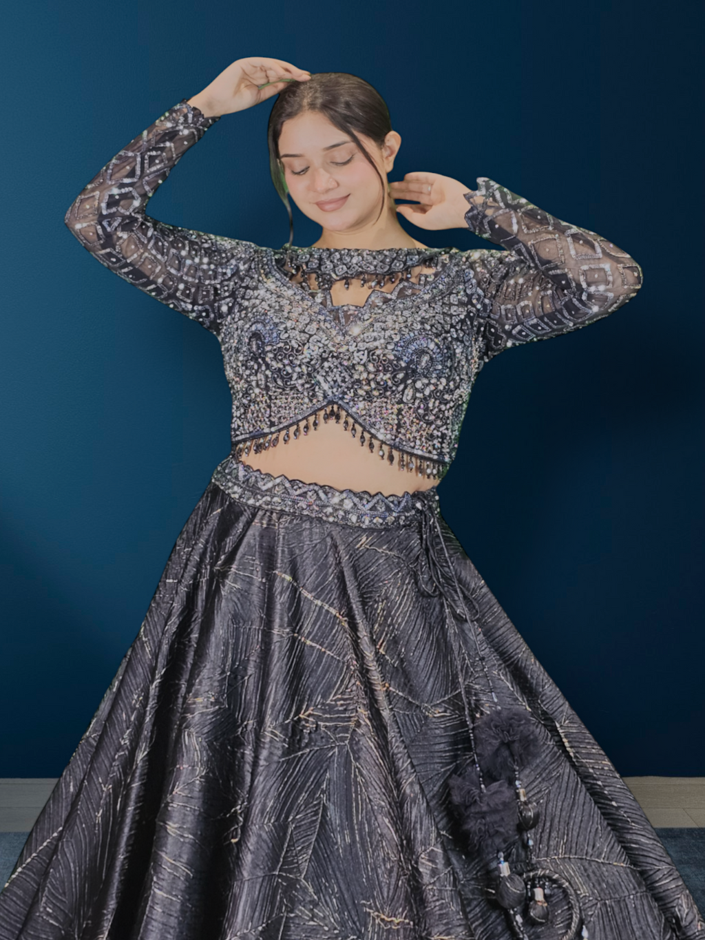 Lehenga Cholli With Chokar Dupatta