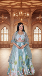 Eyes Blue Lehenga Choli