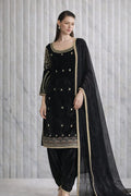Royal Noir Velvet Black Suit – By Saluja Store