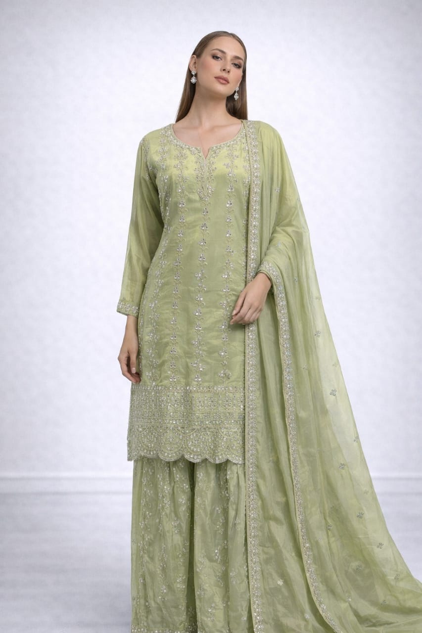 Graceful Festive Sharara Suit – Saluja Store
