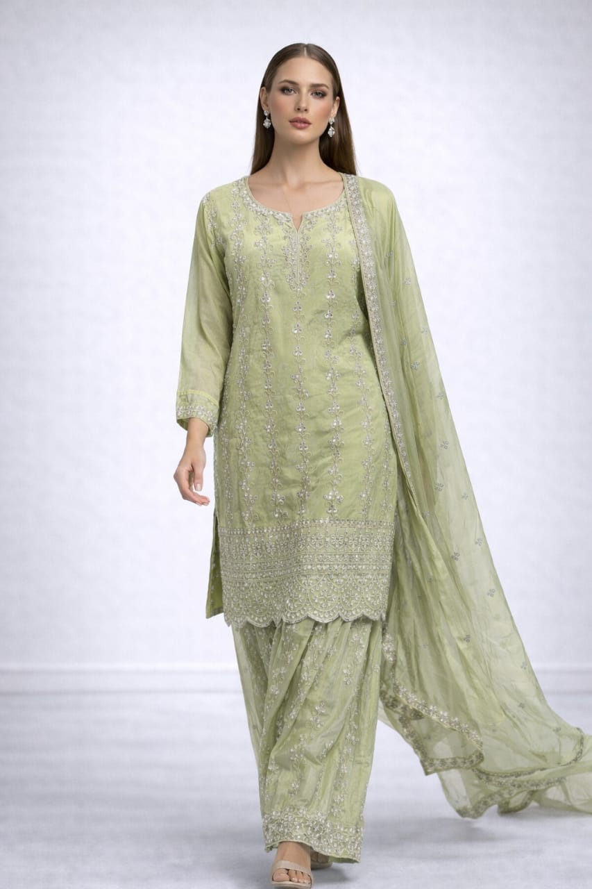 Graceful Festive Sharara Suit – Saluja Store