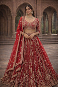 Royal Maroon Heritage Party Wear Lehenga Choli – Saluja Store