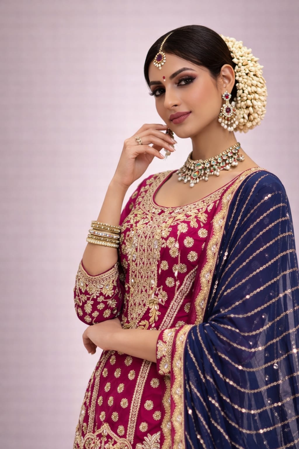 Elegant Garara Suit – Saluja Store