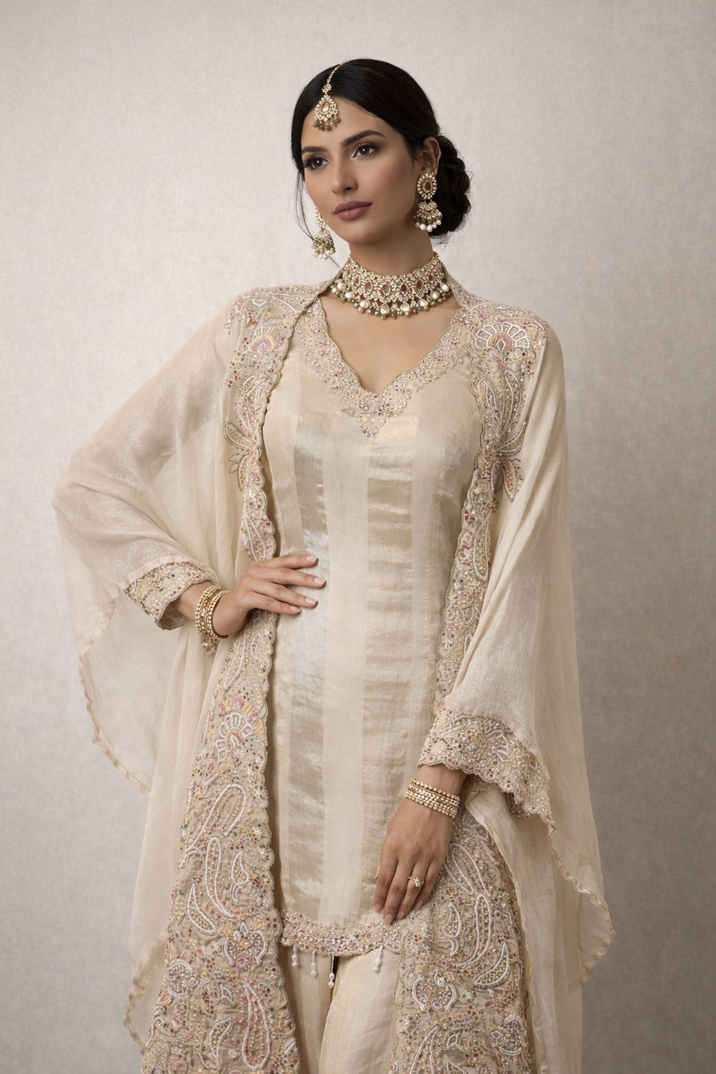 Modern Fusion Indo-Western Outfit – Saluja Store