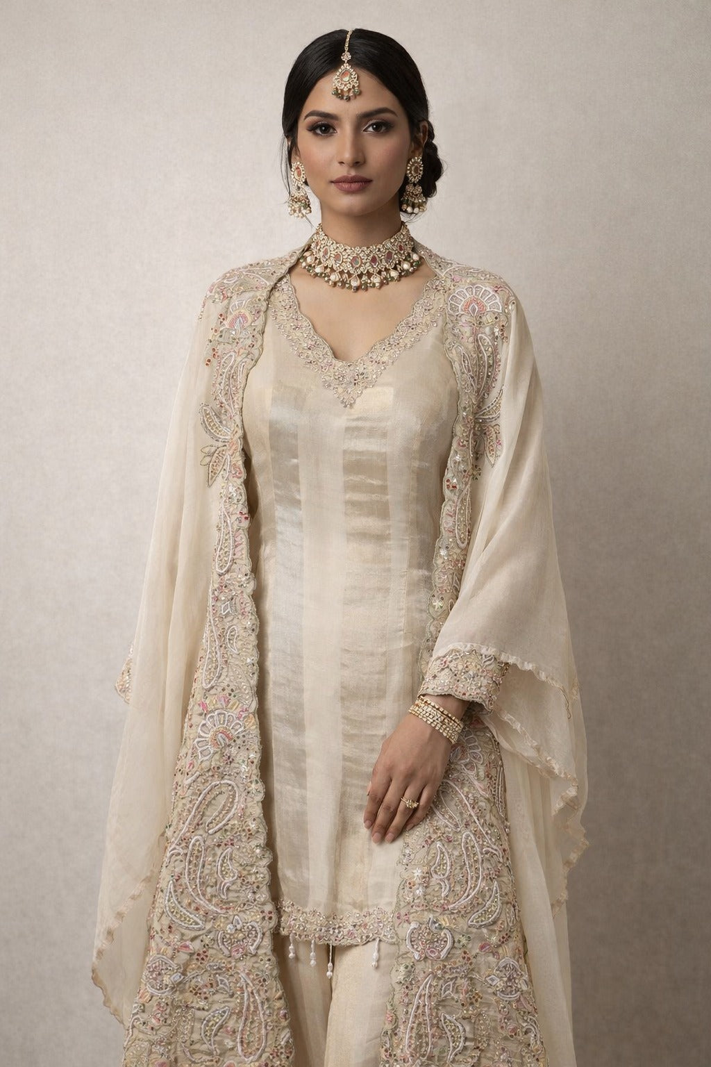 Modern Fusion Indo-Western Outfit – Saluja Store