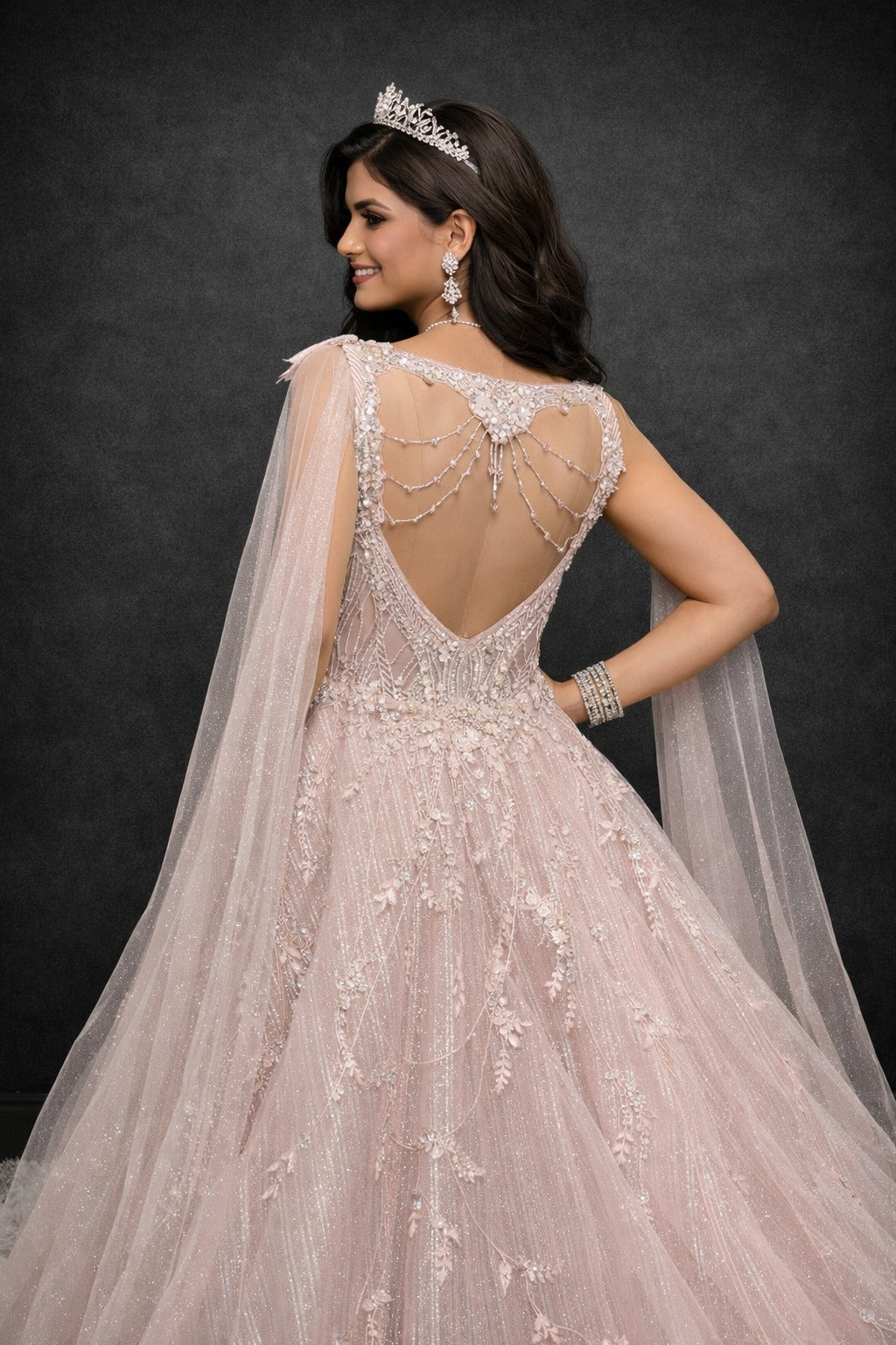 Princess Grace Pink Gown – Saluja Store