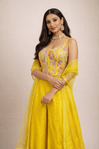 Yellow Indo-Western Outfit – Saluja Store