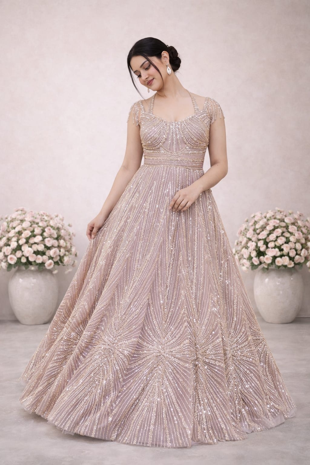 Timeless Grace Gown – Saluja Store