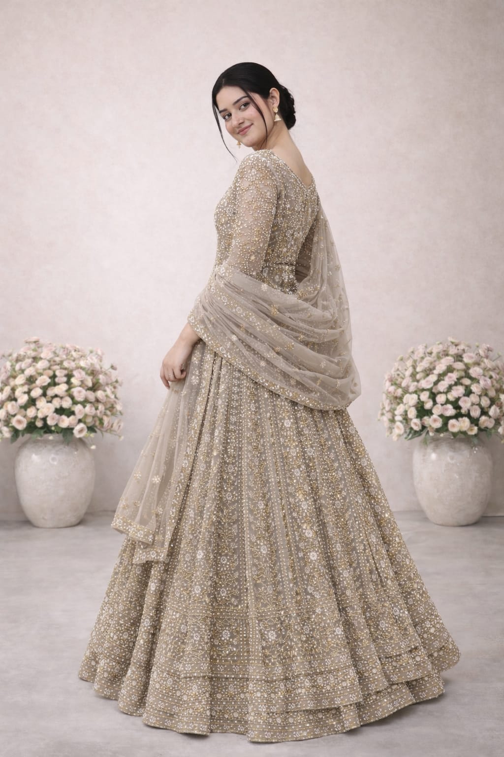 Indo-Western Anarkali – Saluja Store