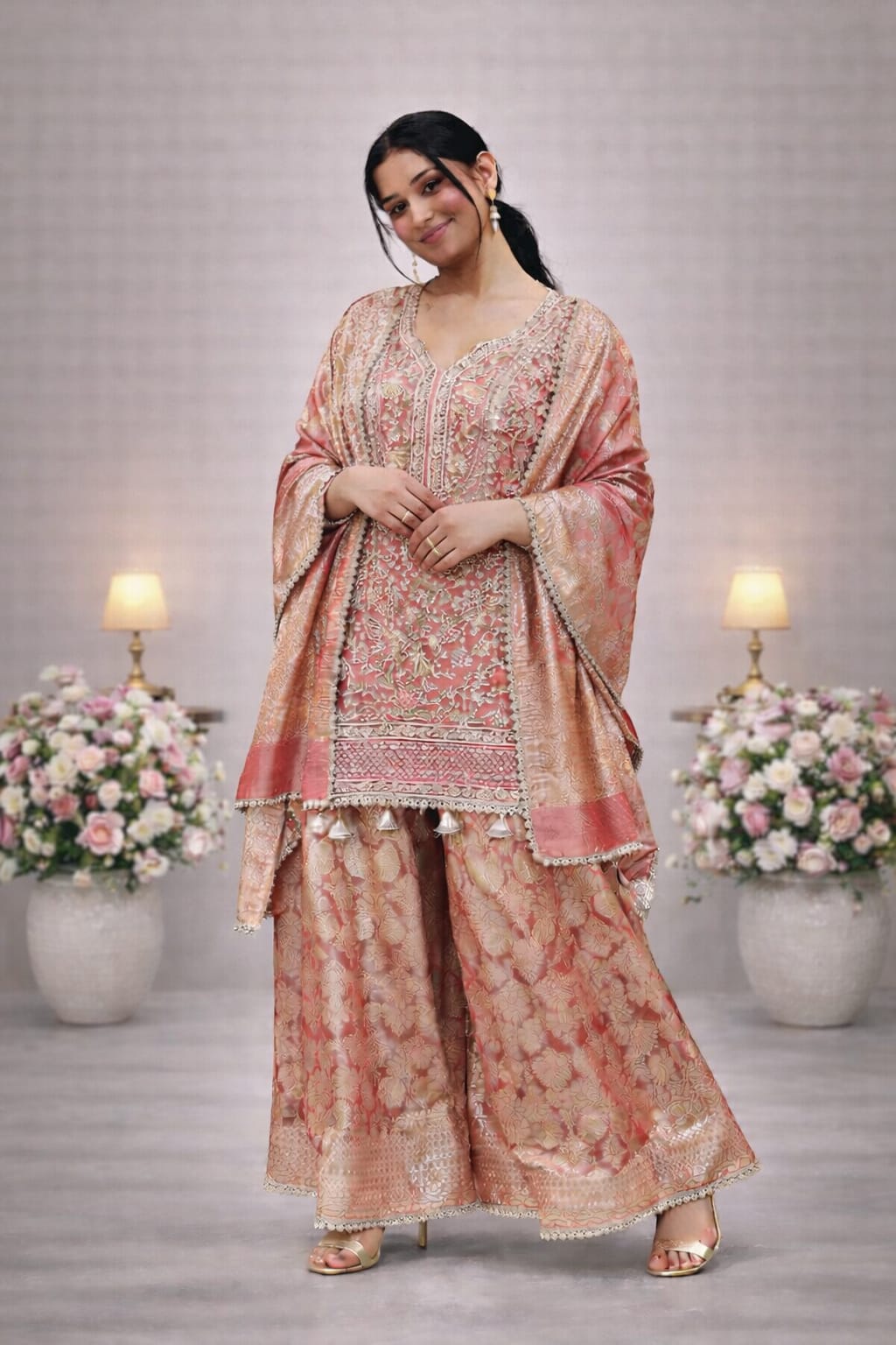 Elegant Heritage Sharara Suit – Saluja Store