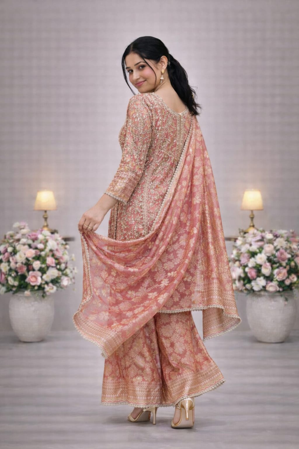 Elegant Heritage Sharara Suit – Saluja Store