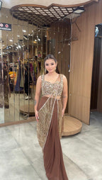 Crystal Drape Luxe Saree – Saluja Store