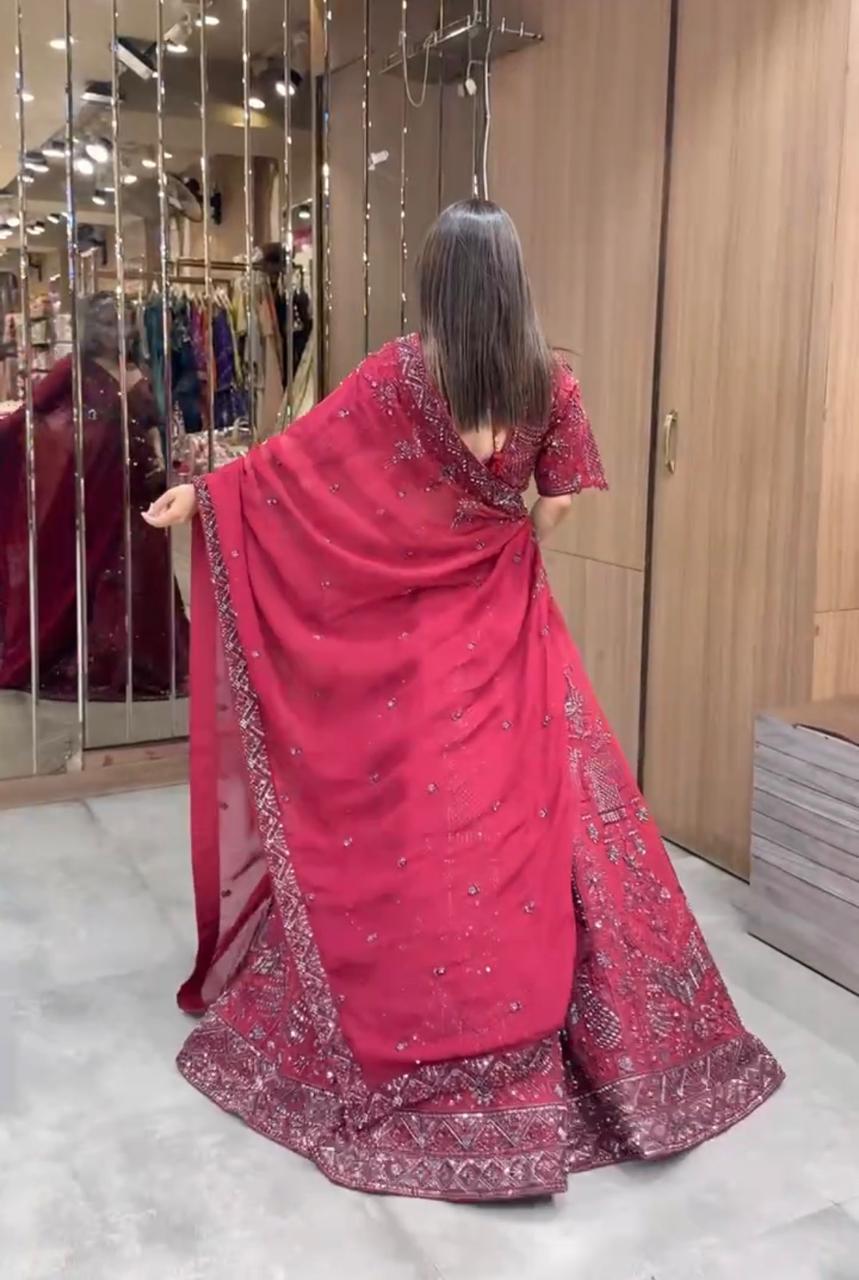 Crimson Royale Designer Lehenga