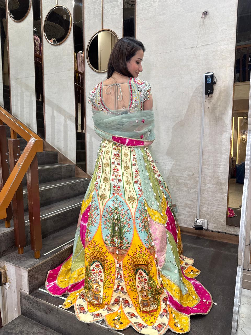 Royal Mosaic Designer Lehenga