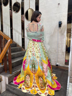Royal Mosaic Designer Lehenga