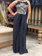 Midnight Bloom Indo-Western Couture