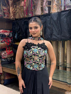 Midnight Bloom Indo-Western Couture