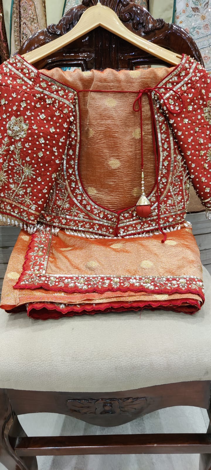 Sunset Royale Designer Saree – Saluja Store