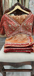 Sunset Royale Designer Saree – Saluja Store