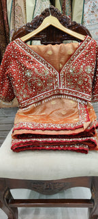 Sunset Royale Designer Saree – Saluja Store