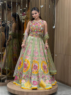 Meadow Bloom Designer Lehenga Choli