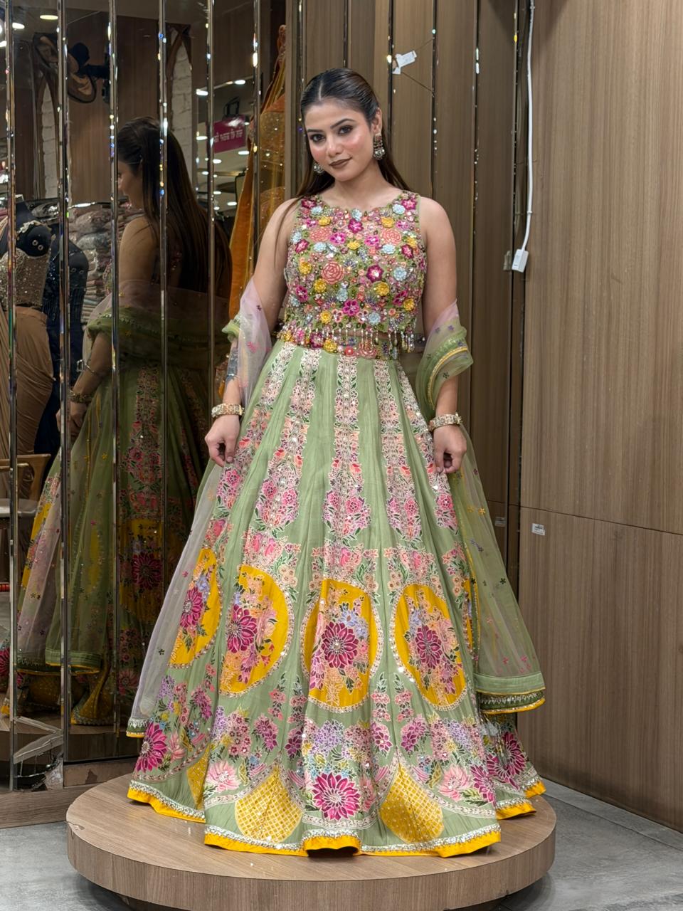 Meadow Bloom Designer Lehenga Choli