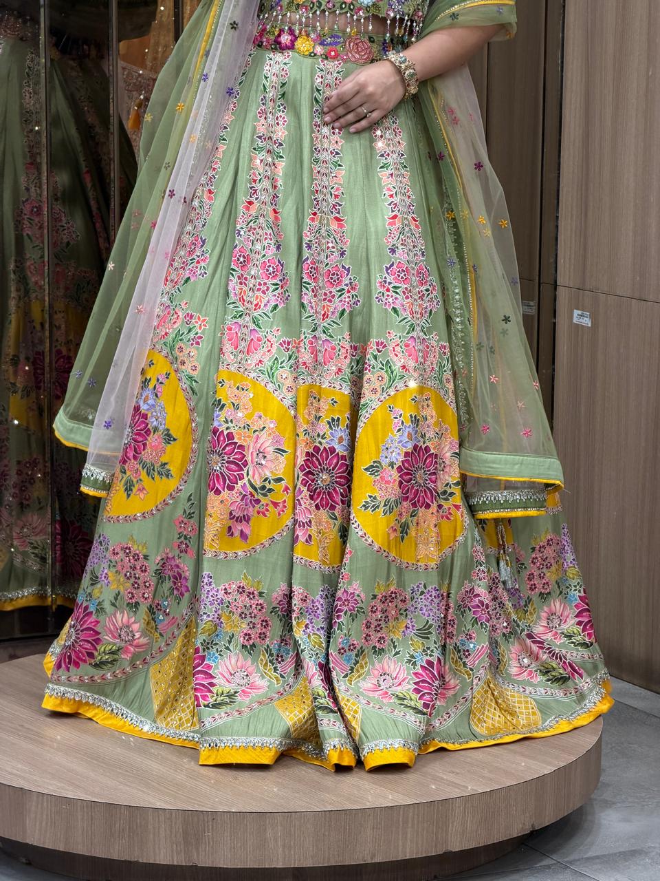 Meadow Bloom Designer Lehenga Choli