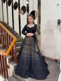 Midnight Majesty Designer Lehenga Choli – Saluja Store