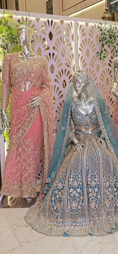 Celestial Sapphire Bridal Lehenga