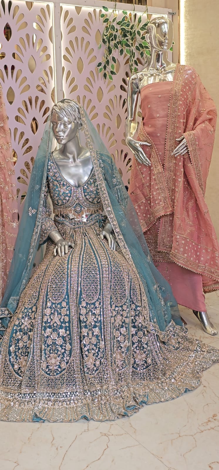 Celestial Sapphire Bridal Lehenga