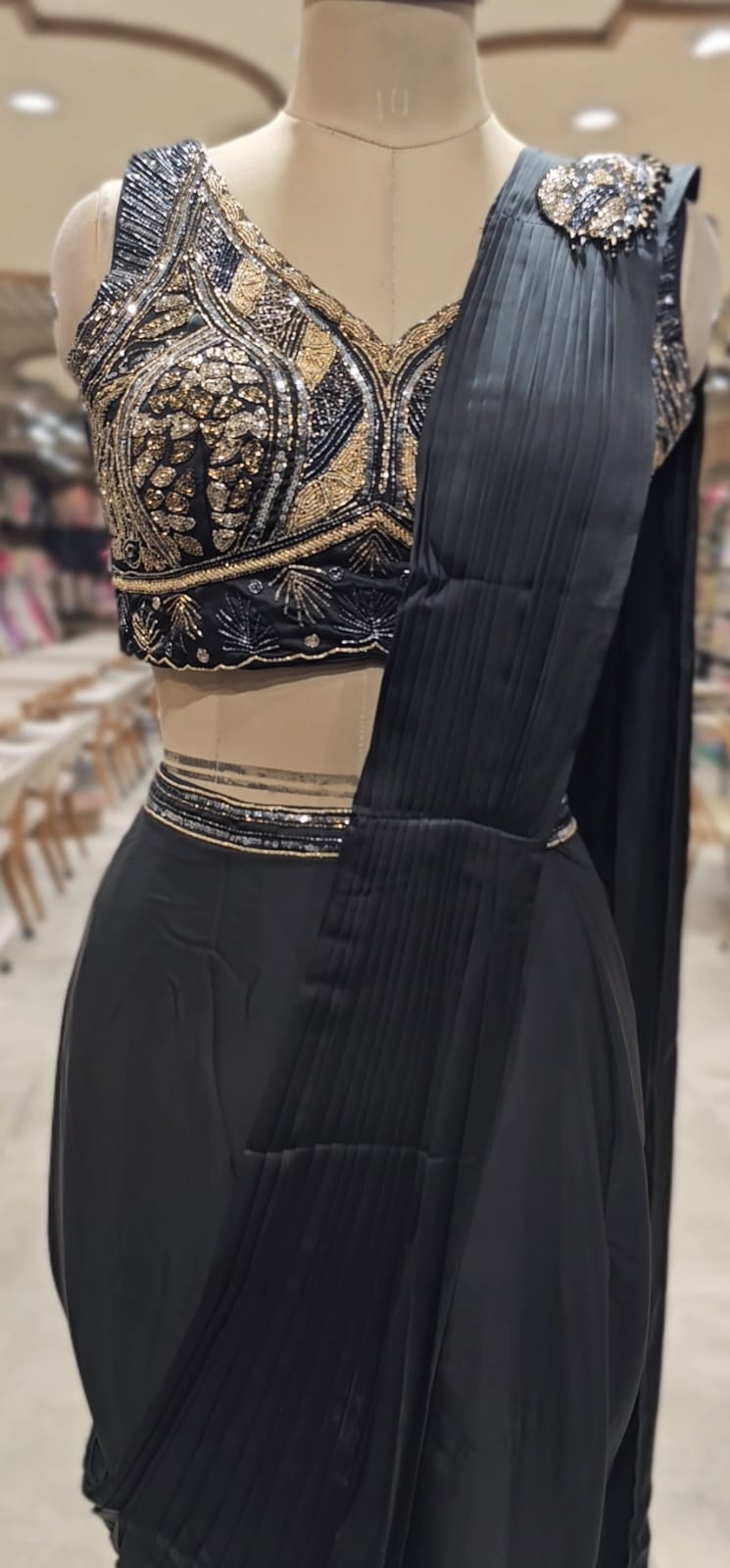 Designer Drape Saree