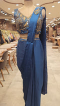 Sapphire Designer Drape Saree
