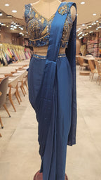 Sapphire Designer Drape Saree