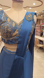 Sapphire Designer Drape Saree