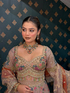 Pastel Bloom Designer Bridal Lehenga – Saluja Store