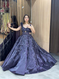Midnight Lavender Sequin Lehenga – Saluja Store