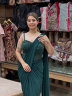Embellished Drape Saree