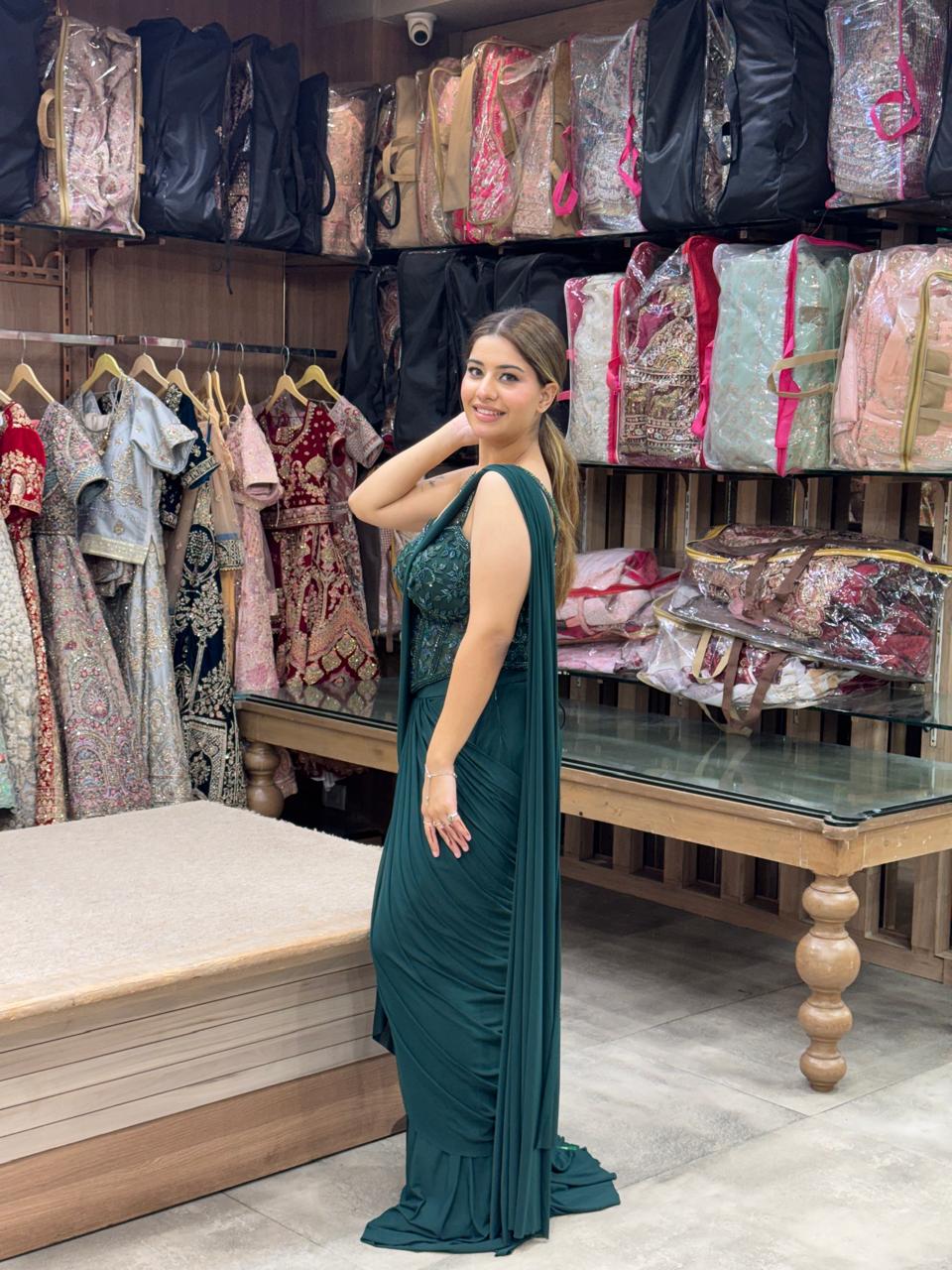 Embellished Drape Saree