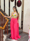 Vibrant Fuchsia Indo Western