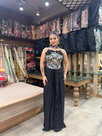 Midnight Bloom Indo-Western Couture