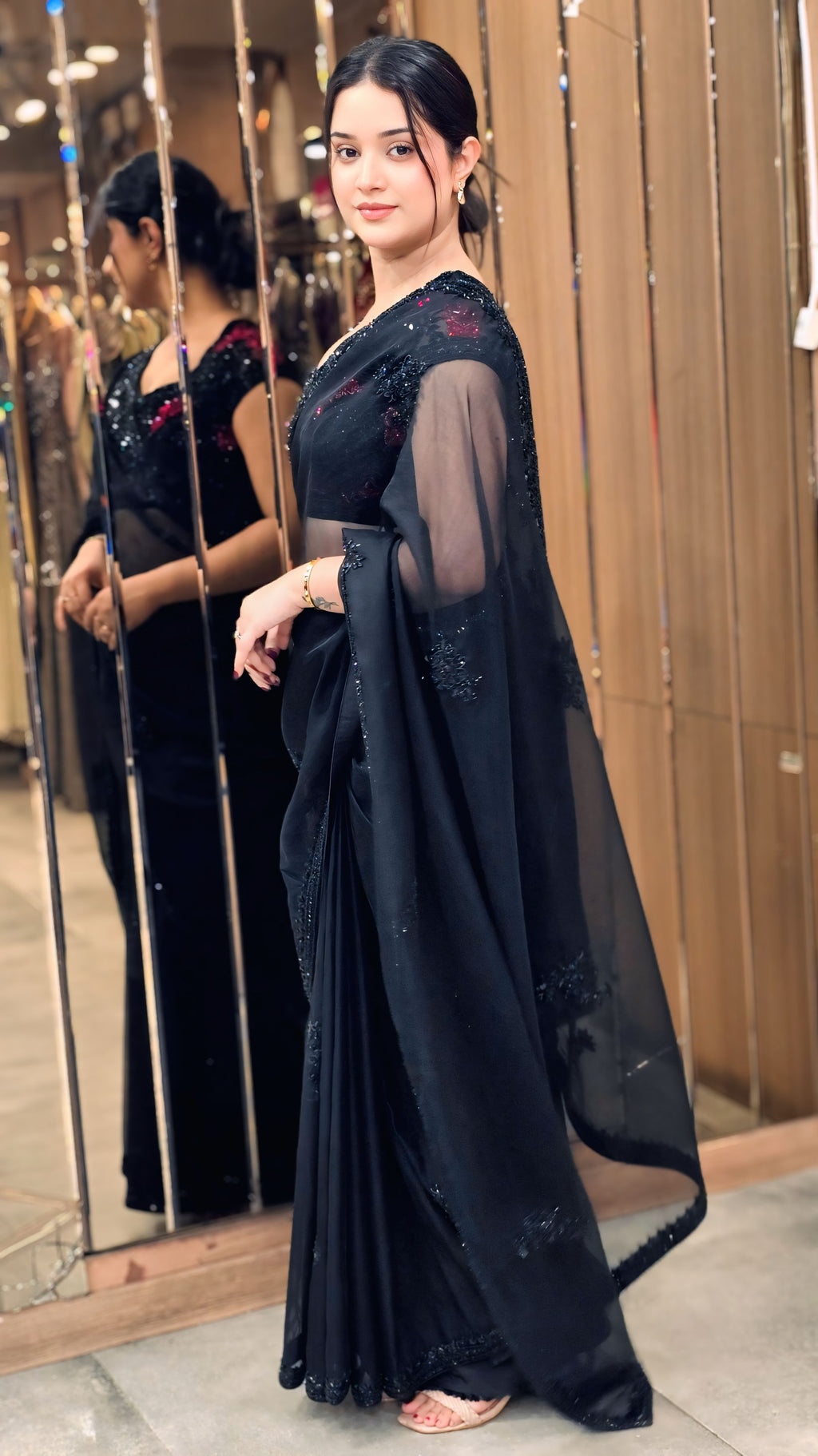 Black Saree – By Saluja Store