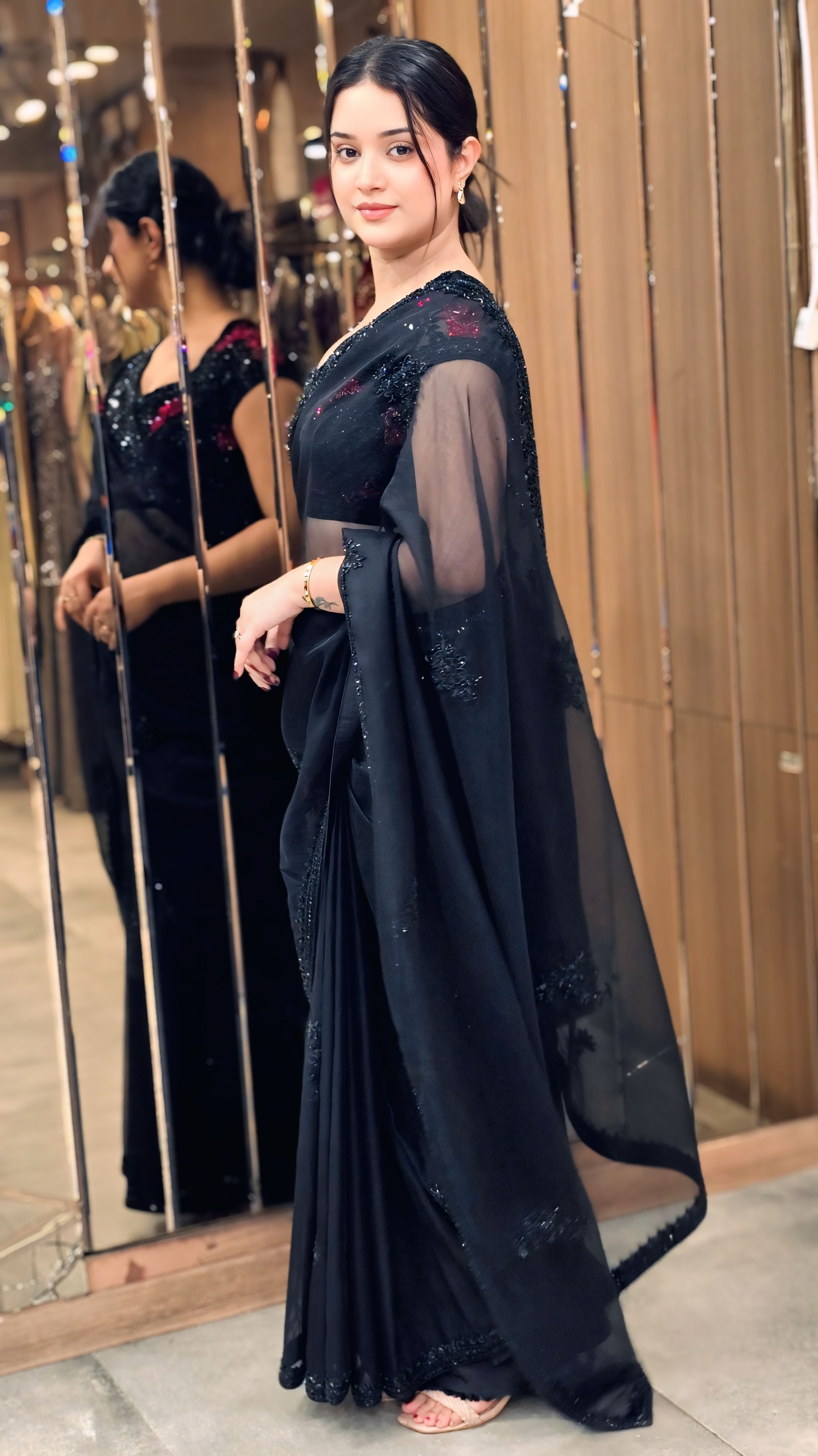 Black Saree – By Saluja Store