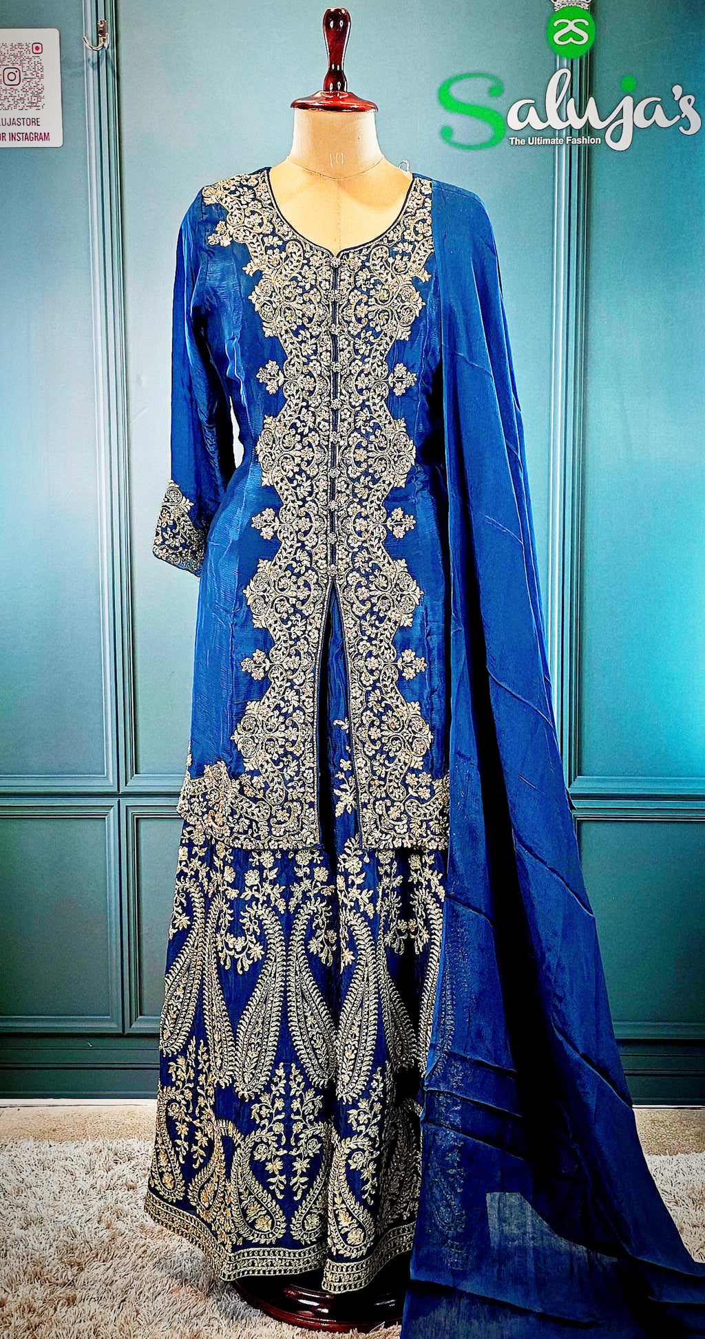 Front cut sharara suite