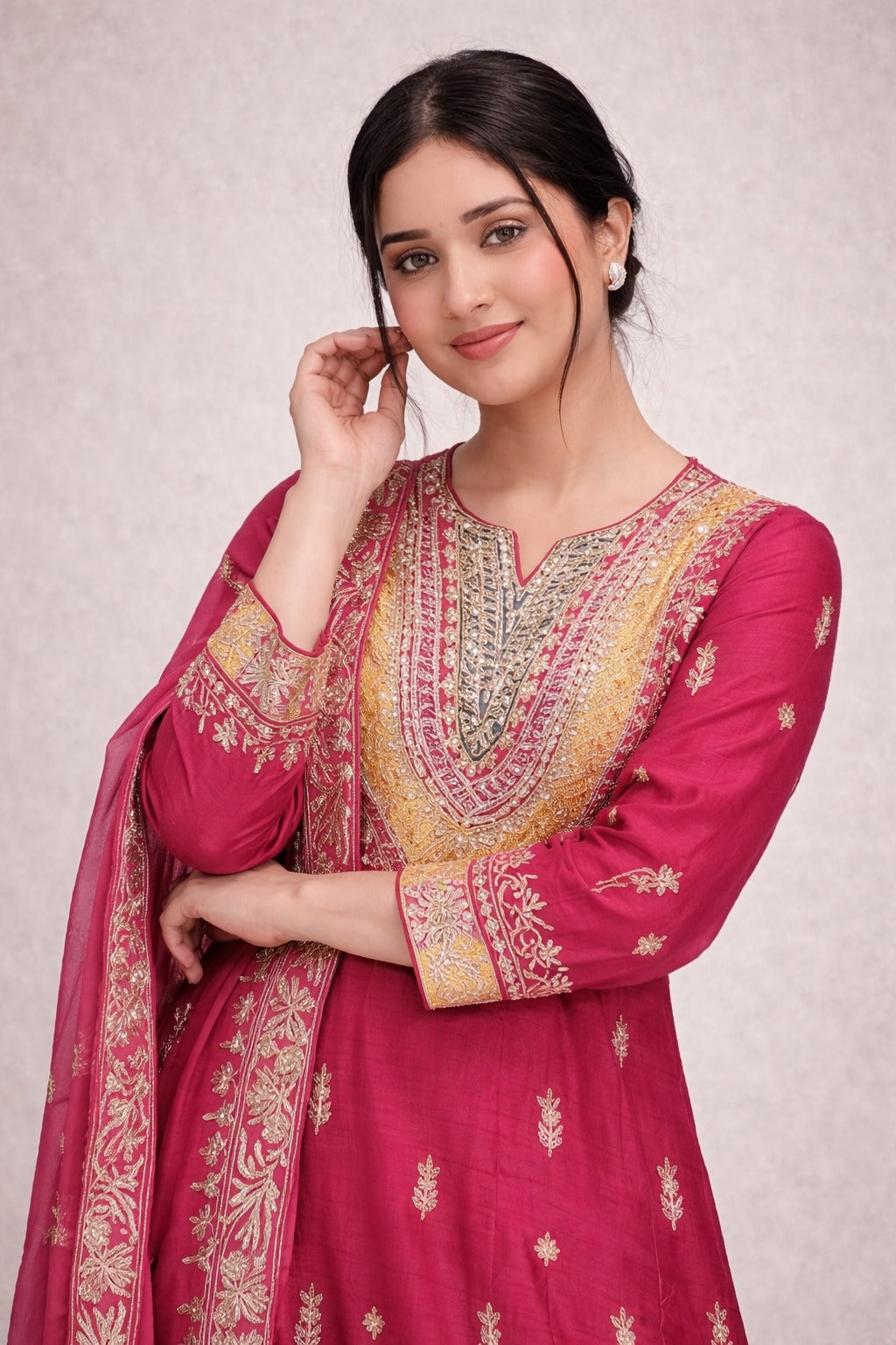 Frock with Farsi Bottom – Saluja Store