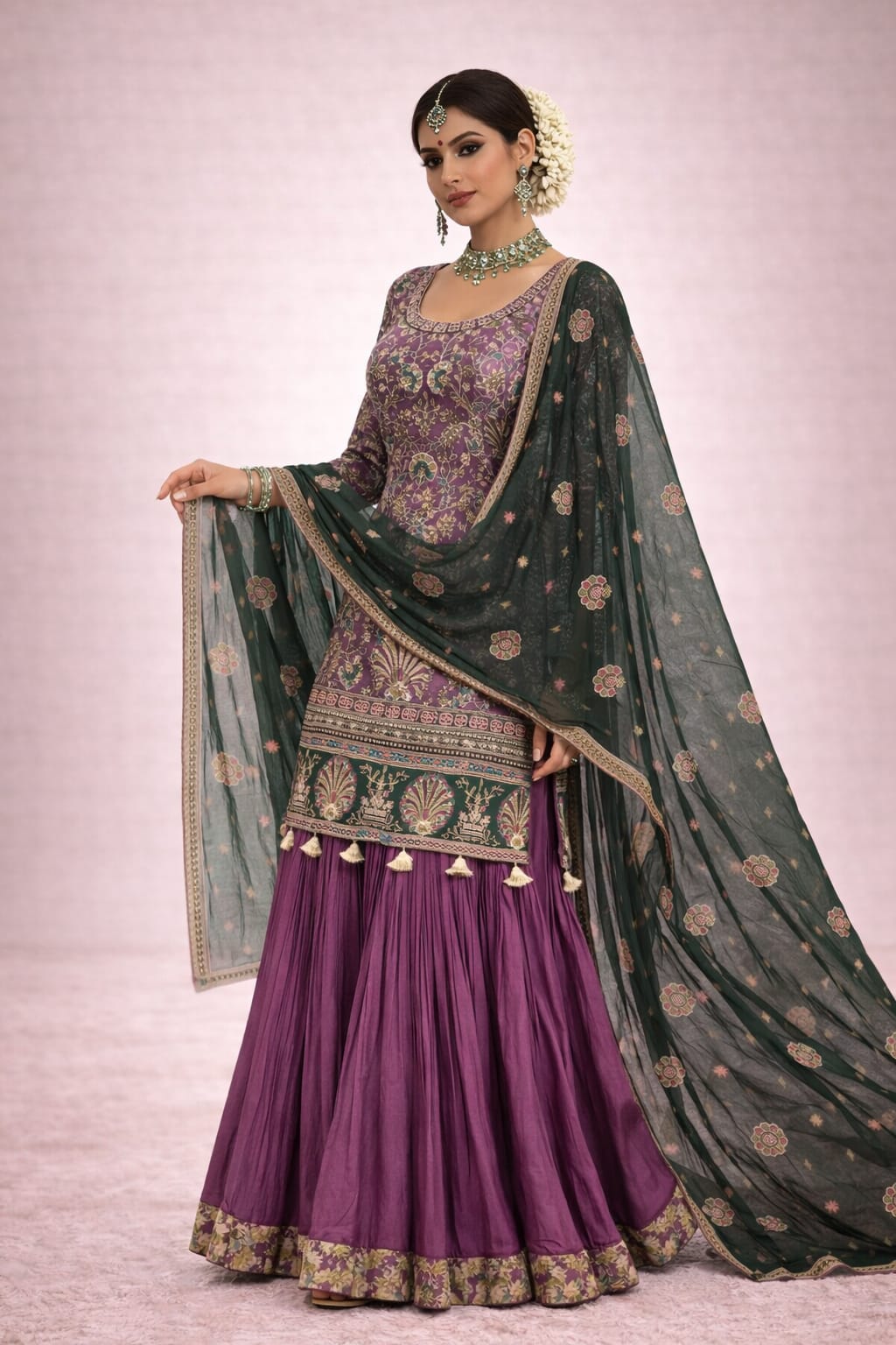 Royal Purple Garara Suit – Saluja Store