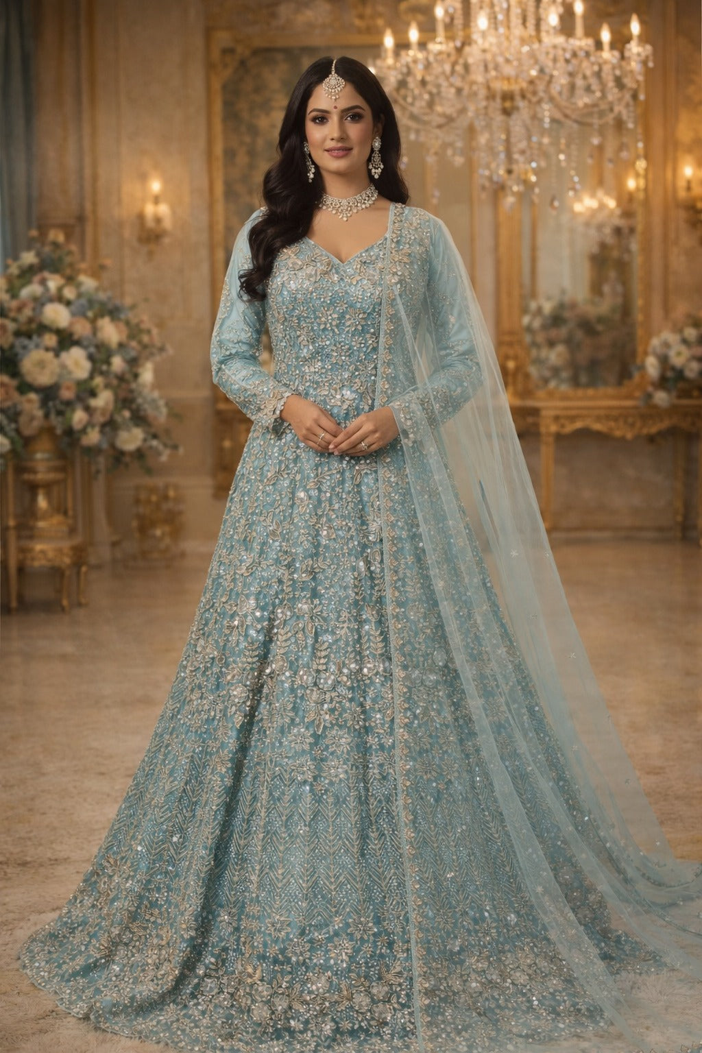 Timeless Elegance Gown – Saluja Store